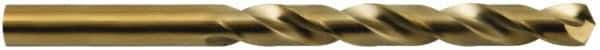 Hertel - 11/16" 135° Cobalt Jobber Drill - Oxide/Gold Finish, Spiral Flute, 7-5/8" OAL - USA Tool & Supply