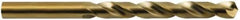 Hertel - 9/16" 135° Cobalt Jobber Drill - Oxide/Gold Finish, Spiral Flute, 6-5/8" OAL - USA Tool & Supply