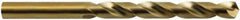 Hertel - 10.5mm 135° Cobalt Jobber Drill - Oxide/Gold Finish, Spiral Flute, 133mm OAL, Split Point - USA Tool & Supply
