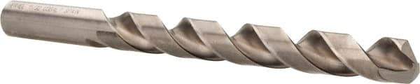 Hertel - 15/32" 135° Cobalt Jobber Drill - Bright Finish, Spiral Flute, 5-3/4" OAL, Split Point - USA Tool & Supply