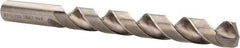 Hertel - 31/64" 135° Cobalt Jobber Drill - Bright Finish, Spiral Flute, 5-7/8" OAL, Split Point - USA Tool & Supply
