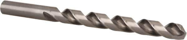 Hertel - 3/8" 135° Cobalt Jobber Drill - Bright Finish, Spiral Flute, 5" OAL, Split Point - USA Tool & Supply