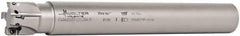 Walter - 1-1/4" Cut Diam, 11mm Max Depth of Cut, 1-1/4" Shank Diam, 10" OAL, Indexable Square Shoulder End Mill - AD.T 1204.. Inserts, Cylindrical Shank, 90° Lead Angle - USA Tool & Supply