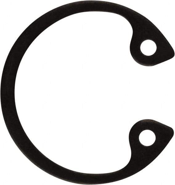 Rotor Clip - 0.035" Thick, Phosphate Finish, Steel Snap Internal Retaining Ring - 0.039" Groove Width, 0.017" Groove Depth, 0.596" Groove Diam, Grade 1060-1090 - USA Tool & Supply