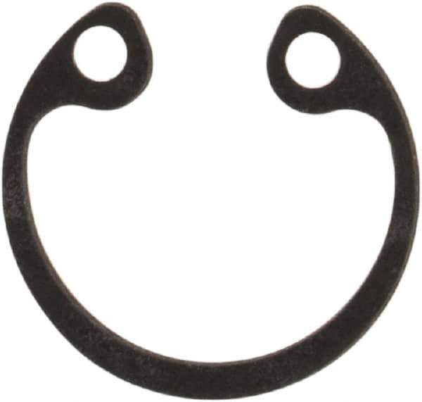 Rotor Clip - 0.015" Thick, Phosphate Finish, Steel Snap Internal Retaining Ring - 0.02" Groove Width, 0.009" Groove Depth, 0.268" Groove Diam, Grade 1060-1090 - USA Tool & Supply