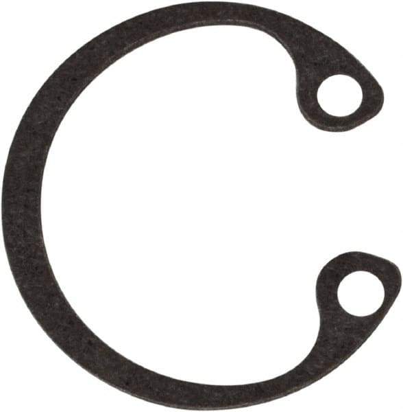 Rotor Clip - 0.015" Thick, Phosphate Finish, Steel Snap Internal Retaining Ring - 0.02" Groove Width, 0.009" Groove Depth, 0.33" Groove Diam, Grade 1060-1090 - USA Tool & Supply