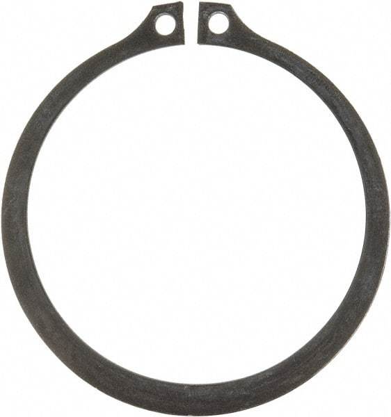 Rotor Clip - 2.36" Groove Diam, 2-1/2" Shaft Diam, Phosphate Steel, Snap External Retaining Rings - 0.086" Groove Width, 0.07" Groove Depth, 0.078" Ring Thickness, Grade 1060-1090 - USA Tool & Supply