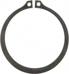 Rotor Clip - 2.36" Groove Diam, 2-1/2" Shaft Diam, Phosphate Steel, Snap External Retaining Rings - 0.086" Groove Width, 0.07" Groove Depth, 0.078" Ring Thickness, Grade 1060-1090 - USA Tool & Supply