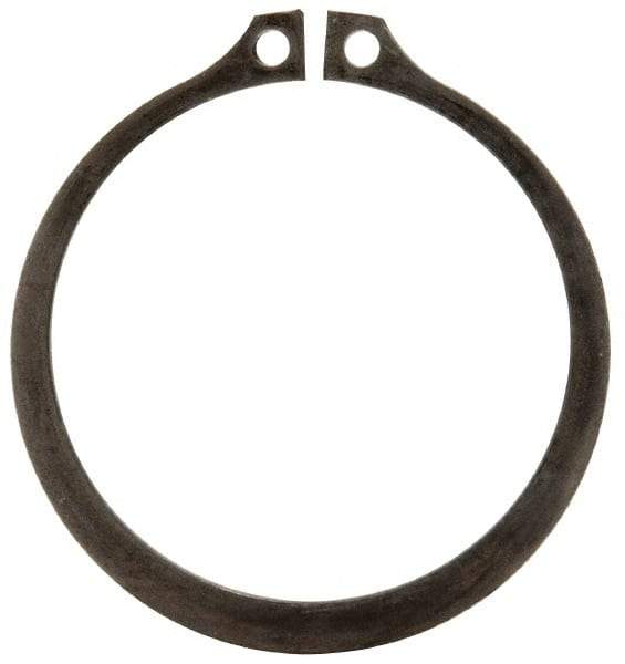 Rotor Clip - 2.12" Groove Diam, 2-1/4" Shaft Diam, Phosphate Steel, Snap External Retaining Rings - 0.086" Groove Width, 0.065" Groove Depth, 0.078" Ring Thickness, Grade 1060-1090 - USA Tool & Supply