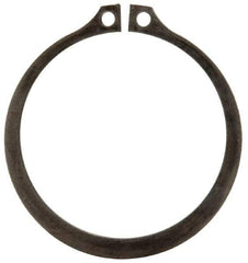Rotor Clip - 2.12" Groove Diam, 2-1/4" Shaft Diam, Phosphate Steel, Snap External Retaining Rings - 0.086" Groove Width, 0.065" Groove Depth, 0.078" Ring Thickness, Grade 1060-1090 - USA Tool & Supply