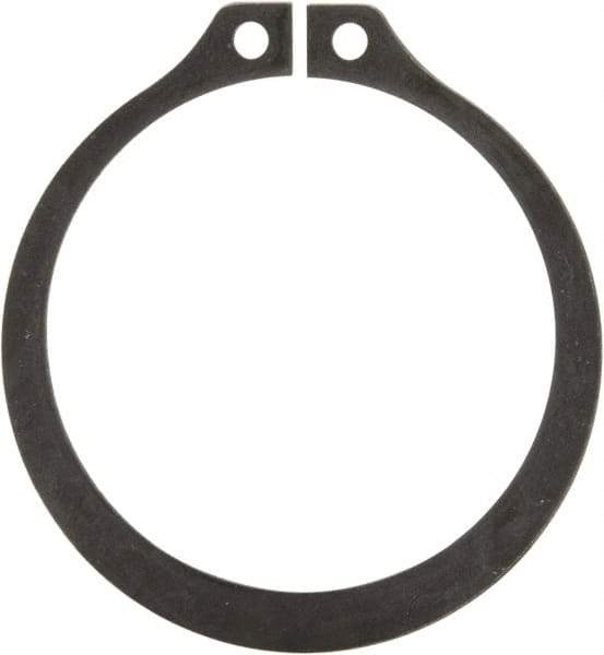 Rotor Clip - 1.291" Groove Diam, 1-3/8" Shaft Diam, Phosphate Steel, Snap External Retaining Rings - 0.056" Groove Width, 0.042" Groove Depth, 0.05" Ring Thickness, Grade 1060-1090 - USA Tool & Supply