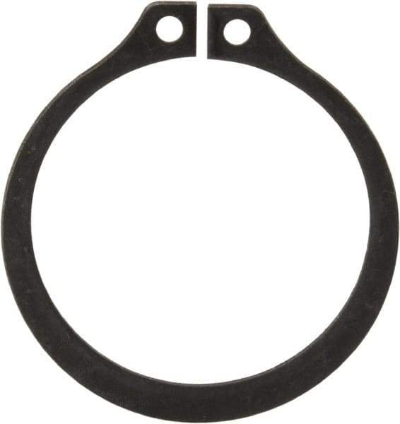 Rotor Clip - 1.176" Groove Diam, 1-1/4" Shaft Diam, Phosphate Steel, Snap External Retaining Rings - 0.056" Groove Width, 0.037" Groove Depth, 0.05" Ring Thickness, Grade 1060-1090 - USA Tool & Supply