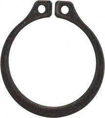 Rotor Clip - 1" Groove Diam, 1-1/16" Shaft Diam, Phosphate Steel, Snap External Retaining Rings - 0.056" Groove Width, 0.032" Groove Depth, 0.05" Ring Thickness, Grade 1060-1090 - USA Tool & Supply