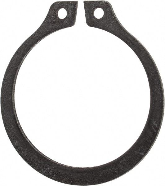 Rotor Clip - 0.762" Groove Diam, 13/16" Shaft Diam, Phosphate Steel, Snap External Retaining Rings - 0.046" Groove Width, 0.025" Groove Depth, 0.042" Ring Thickness, Grade 1060-1090 - USA Tool & Supply