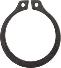 Rotor Clip - 0.762" Groove Diam, 13/16" Shaft Diam, Phosphate Steel, Snap External Retaining Rings - 0.046" Groove Width, 0.025" Groove Depth, 0.042" Ring Thickness, Grade 1060-1090 - USA Tool & Supply