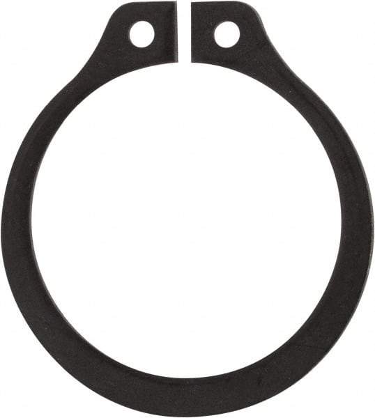 Rotor Clip - 0.704" Groove Diam, 3/4" Shaft Diam, Phosphate Steel, Snap External Retaining Rings - 0.046" Groove Width, 0.023" Groove Depth, 0.042" Ring Thickness, Grade 1060-1090 - USA Tool & Supply