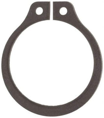 Rotor Clip - 0.646" Groove Diam, 11/16" Shaft Diam, Phosphate Steel, Snap External Retaining Rings - 0.046" Groove Width, 0.021" Groove Depth, 0.042" Ring Thickness, Grade 1060-1090 - USA Tool & Supply