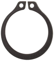 Rotor Clip - 0.588" Groove Diam, 5/8" Shaft Diam, Phosphate Steel, Snap External Retaining Rings - 0.039" Groove Width, 0.018" Groove Depth, 0.035" Ring Thickness, Grade 1060-1090 - USA Tool & Supply