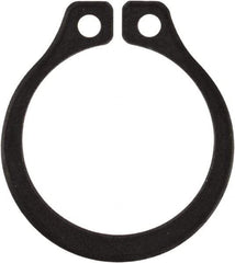 Rotor Clip - 0.412" Groove Diam, 7/16" Shaft Diam, Phosphate Steel, Snap External Retaining Rings - 0.029" Groove Width, 0.013" Groove Depth, 0.025" Ring Thickness, Grade 1060-1090 - USA Tool & Supply