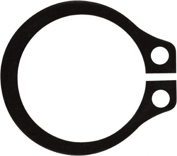 Rotor Clip - 0.382" Groove Diam, 13/32" Shaft Diam, Phosphate Steel, Snap External Retaining Rings - 0.029" Groove Width, 0.012" Groove Depth, 0.025" Ring Thickness, Grade 1060-1090 - USA Tool & Supply