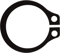 Rotor Clip - 0.382" Groove Diam, 13/32" Shaft Diam, Phosphate Steel, Snap External Retaining Rings - 0.029" Groove Width, 0.012" Groove Depth, 0.025" Ring Thickness, Grade 1060-1090 - USA Tool & Supply