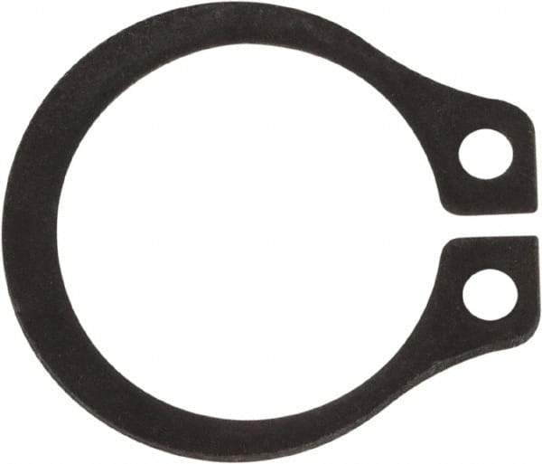 Rotor Clip - 0.352" Groove Diam, 3/8" Shaft Diam, Phosphate Steel, Snap External Retaining Rings - 0.029" Groove Width, 0.012" Groove Depth, 0.025" Ring Thickness, Grade 1060-1090 - USA Tool & Supply