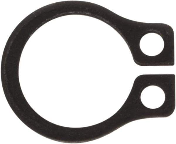 Rotor Clip - 0.23" Groove Diam, 1/4" Shaft Diam, Phosphate Steel, Snap External Retaining Rings - 0.029" Groove Width, 0.01" Groove Depth, 0.025" Ring Thickness, Grade 1060-1090 - USA Tool & Supply