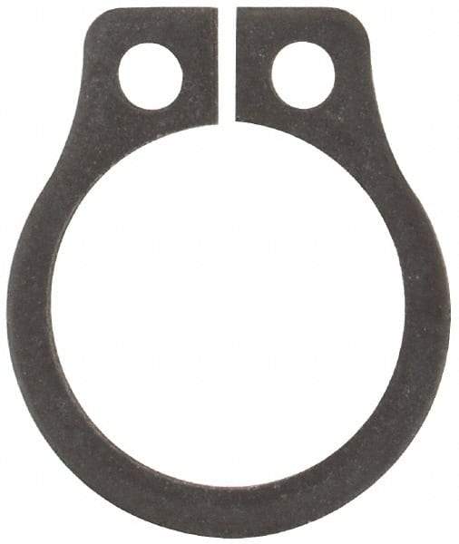 Rotor Clip - 0.261" Groove Diam, 9/32" Shaft Diam, Phosphate Steel, Snap External Retaining Rings - 0.029" Groove Width, 0.01" Groove Depth, 0.025" Ring Thickness, Grade 1060-1090 - USA Tool & Supply