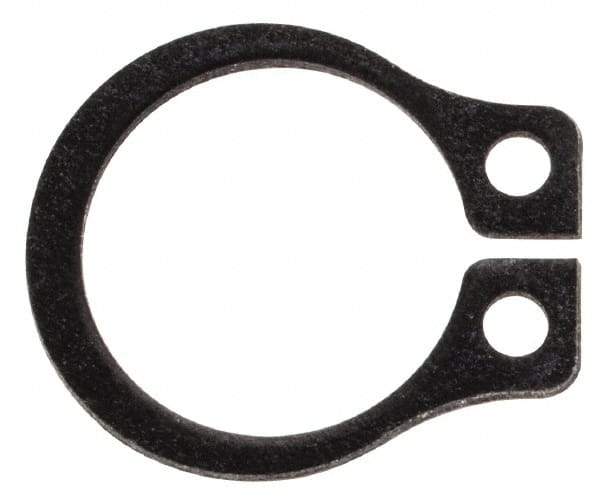 Rotor Clip - 0.29" Groove Diam, 5/16" Shaft Diam, Phosphate Steel, Snap External Retaining Rings - 0.029" Groove Width, 0.011" Groove Depth, 0.025" Ring Thickness, Grade 1060-1090 - USA Tool & Supply