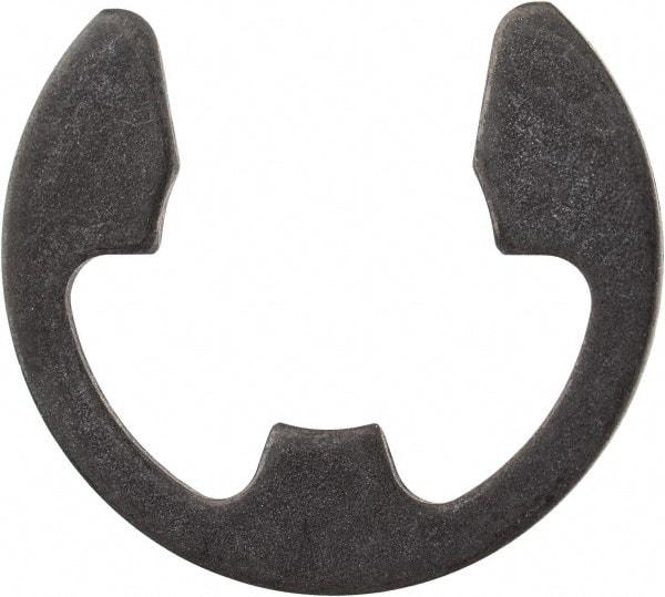 Rotor Clip - 0.485" Groove Diam, 5/8" Shaft Diam, Phosphate Steel, E Style External Retaining Rings - 0.046" Groove Width, 0.07" Groove Depth, 0.042" Ring Thickness, Grade 1060-1090 - USA Tool & Supply