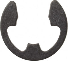 Rotor Clip - 0.485" Groove Diam, 5/8" Shaft Diam, Phosphate Steel, E Style External Retaining Rings - 0.046" Groove Width, 0.07" Groove Depth, 0.042" Ring Thickness, Grade 1060-1090 - USA Tool & Supply