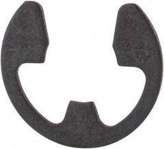 Rotor Clip - 0.303" Groove Diam, 3/8" Shaft Diam, Phosphate Steel, E Style External Retaining Rings - 0.039" Groove Width, 0.036" Groove Depth, 0.035" Ring Thickness, Grade 1060-1090 - USA Tool & Supply