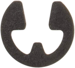 Rotor Clip - 0.052" Groove Diam, 1/16" Shaft Diam, Phosphate Steel, E Style External Retaining Rings - 0.012" Groove Width, 0.005" Groove Depth, 0.01" Ring Thickness, Grade 1060-1090 - USA Tool & Supply