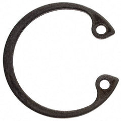 Rotor Clip - 0.035" Thick, Phosphate Finish, Steel Snap Internal Retaining Ring - 0.039" Groove Width, 0.023" Groove Depth, 0.796" Groove Diam, Grade 1060-1090 - USA Tool & Supply