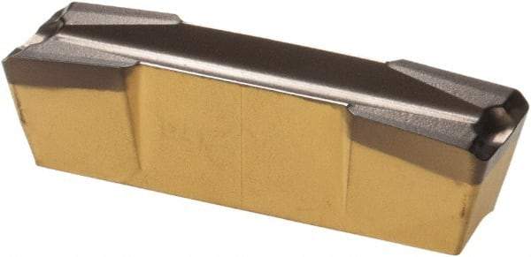 Iscar - 808GDMU Grade IC8250, 8mm Cutting Width Carbide Grooving Insert - Neutral, 0.8mm Corner Radius, TiCN/Al2O3/TiN Finish - USA Tool & Supply