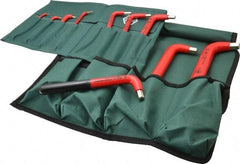 Wiha - 10 Piece Insulated L-Key Hex Key Set - Hex Range 1.5 to 12mm - USA Tool & Supply