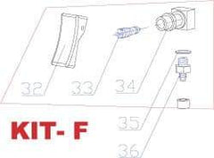 RivetKing - 3 to 6" Trigger Kit for Rivet Tool - Includes Trigger Valve, On/Off Base, O-Ring - USA Tool & Supply