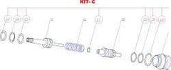 RivetKing - 3 to 6" Seal Kit for Rivet Tool - USA Tool & Supply