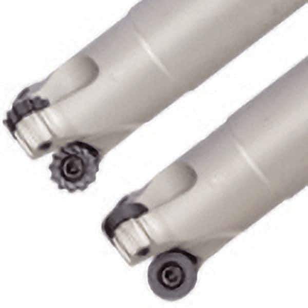 Iscar - 25mm Cutting Diam, 25mm Shank Diam, 12mm Max Depth of Cut, Straight Shank Indexable Copy End Mill - 2 Inserts, RCMT/RCCT-MO, RCMT/RCMW/RCCW-FW, RCMW/RCCW-MO Insert, ERW Toolholder, Through Coolant - USA Tool & Supply