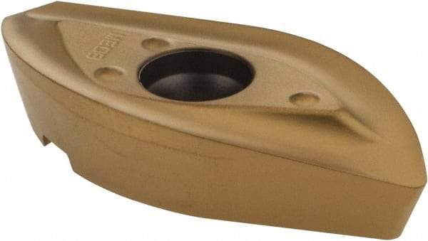 Seco - 218.20160 ME08 Grade F40M Carbide Milling Insert - TiAlN/TiN Finish, 0.252" Thick, 0.63" Corner Radius - USA Tool & Supply