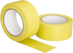 Ability One - Yellow Solid Color Vinyl Tape - 2" Wide x 108' Long, General Traffic - USA Tool & Supply