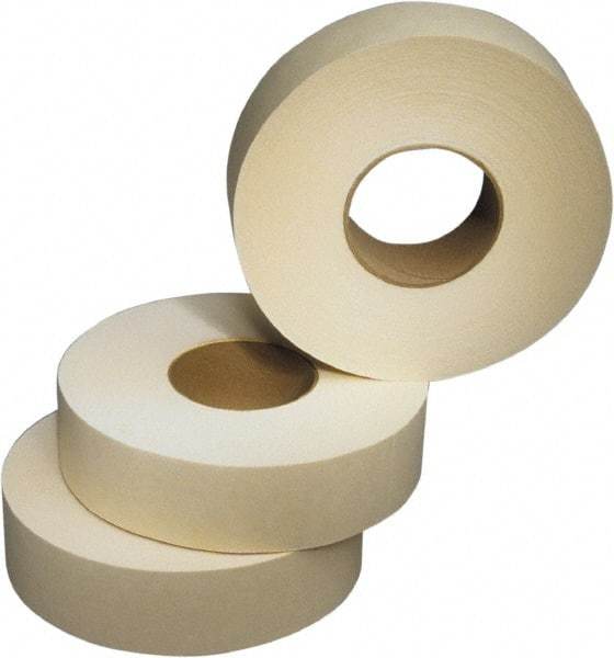 Ability One - 3" x 120 Yd Beige Rubber Adhesive Packaging Tape - Paper Backing, 2.2 mil Thick, Series Industrial Grade - USA Tool & Supply