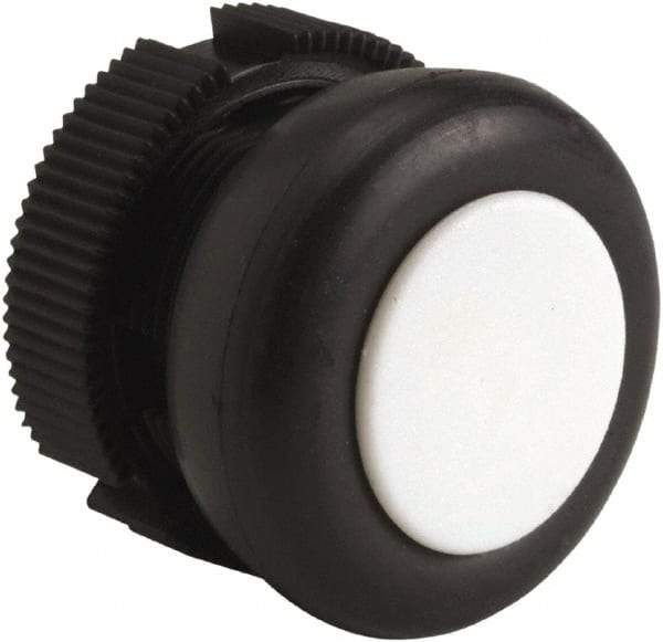 Square D - Pushbutton Switch Head - White, Round Button - USA Tool & Supply