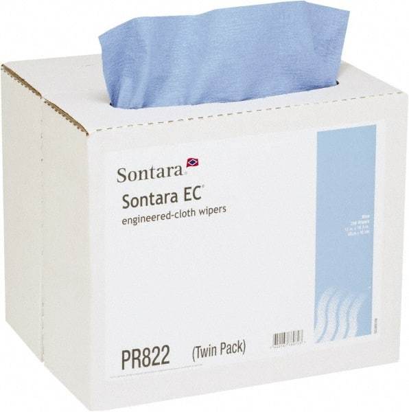 NuTrend Disposables - Dry General Purpose Wipes - Pop-Up, 12" x 16-1/2" Sheet Size, Blue - USA Tool & Supply