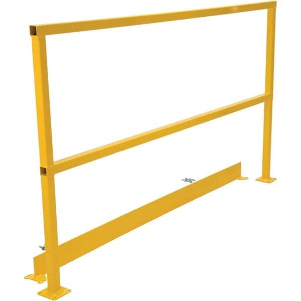 Vestil - 4" Long x 42" High, Steel Square Handrails - USA Tool & Supply