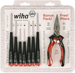 Wiha - 8 Piece Phillips & Slotted Screwdriver Set - USA Tool & Supply