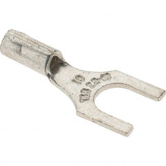 Value Collection - #10 Stud, 22 to 16 AWG Compatible, Noninsulated, Crimp Connection, Standard Fork Terminal - USA Tool & Supply