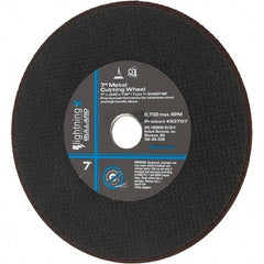 Value Collection - 7" Aluminum Oxide Cutoff Wheel - 0.04" Thick, 7/8" Arbor, 8,732 Max RPM - USA Tool & Supply