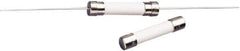Value Collection - 250 VAC, 12 Amp, Time Delay Miniature Glass/Ceramic Fuse - 1-1/4" OAL, 1/4" Diam - USA Tool & Supply