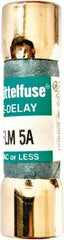 Value Collection - 250 VAC, 5 Amp, Time Delay Plug Fuse - 1-1/2" OAL, 10 at AC kA Rating, 13/32" Diam - USA Tool & Supply